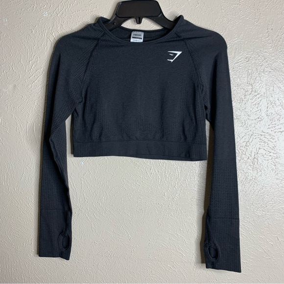 Gymshark Vital Seamless Crop Long Sleeve
Top black Marl - Picture 2 of 7